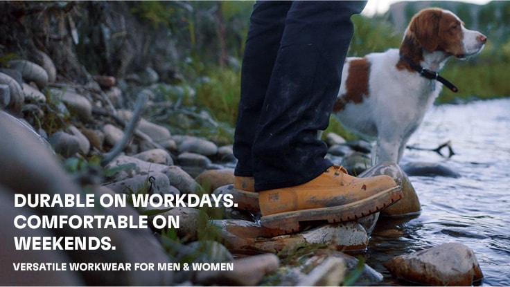 Comfort workwear. From workday to weekend. 